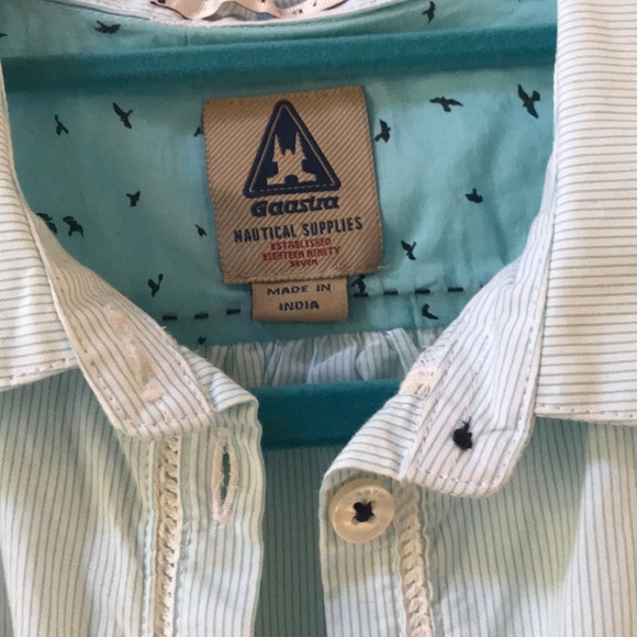 Gaastra short sleeve button up top - Picture 2 of 7